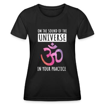 Retro Ferry Vêtements Porte-conteneurs - T-shirt sport Femme - noir - Devant - AI Model Female 172 light (172cm)