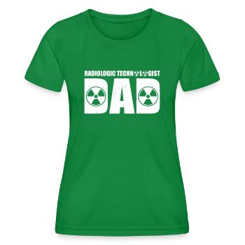 Papa assistant en radiologie - T-shirt sport Femme - vert - Devant - AI Model Female 172 dark (172cm)