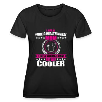 Krankenpflegens Gesundheitswesen Mama - Frauen Funktions-T-Shirt - Schwarz - Vorne - AI Model Female 172 light (172cm)