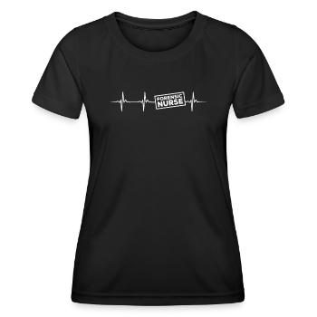 Infirmière médico-légale - T-shirt sport Femme - noir - Devant - AI Model Female 172 light (172cm)