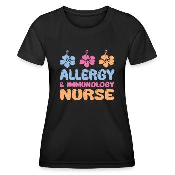 Allergie- und Immunologie Krankenschwester - Frauen Funktions-T-Shirt - Schwarz - Vorne - AI Model Female 172 light (172cm)