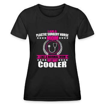 Plastische Chirurgie Krankenschwester Mama - Frauen Funktions-T-Shirt - Schwarz - Vorne - AI Model Female 172 light (172cm)