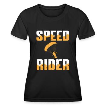 Speed Rider - Frauen Funktions-T-Shirt - Schwarz - Vorne - AI Model Female 172 light (172cm)