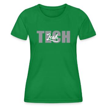Lettrage de technicien de cils - T-shirt sport Femme - vert - Devant - AI Model Female 172 dark (172cm)