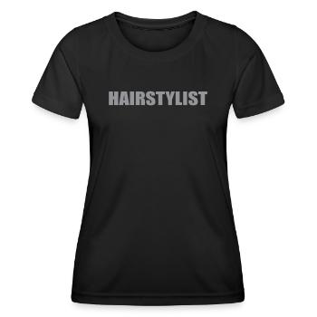 Coiffeur Slip Outfit Coiffeur - T-shirt sport Femme - noir - Devant - AI Model Female 172 light (172cm)
