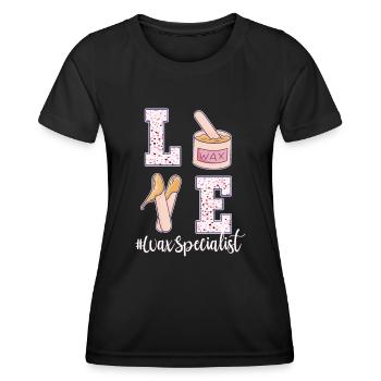 Waxing Specialist Valentine's Day - Women's Functional T-Shirt - black - Front - AI Model Female 172 light (172cm)