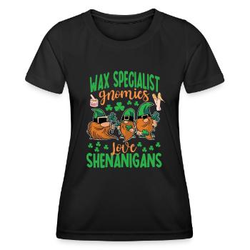 Wax Specialist Shenanigan's St. Patrick's Day - Women's Functional T-Shirt - black - Front - AI Model Female 172 light (172cm)