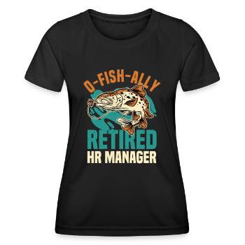 Pensionierter HR-Manager Im Ruhestand - Frauen Funktions-T-Shirt - Schwarz - Vorne - AI Model Female 172 light (172cm)