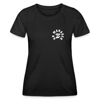 HR Manager Brusttaschen Design - Frauen Funktions-T-Shirt - Schwarz - Vorne - AI Model Female 172 light (172cm)