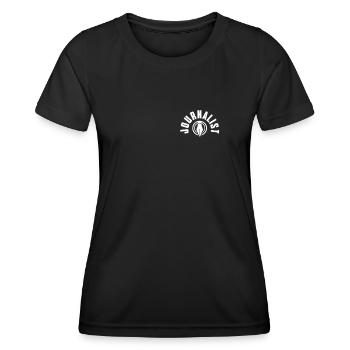 Journalist Design News Reporter - Women's Functional T-Shirt - black - Front - AI Model Female 172 light (172cm)