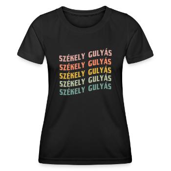 Szekely Gulyas - T-shirt sport Femme - noir - Devant - AI Model Female 172 light (172cm)
