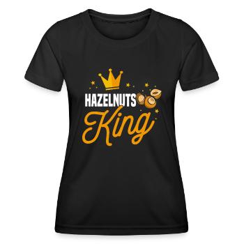 Roi des noisettes - T-shirt sport Femme - noir - Devant - AI Model Female 172 light (172cm)