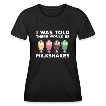 Lustiges Milchshakes Geschenk - Frauen Funktions-T-Shirt - Schwarz - Vorne - AI Model Female 172 light (172cm)
