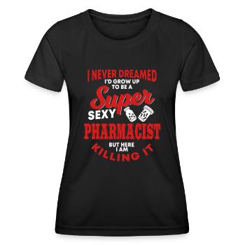 Pharmacist - Women's Functional T-Shirt - black - Front - AI Model Female 172 light (172cm)