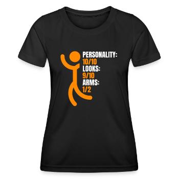 Arm Amputator Humor Arms 1/2 - Women's Functional T-Shirt - black - Front - AI Model Female 172 light (172cm)