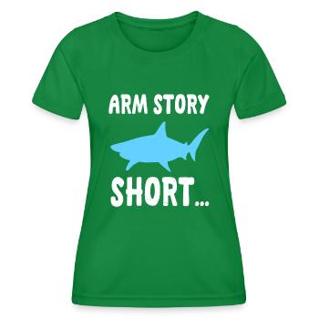 Hai Arm Amputation - Frauen Funktions-T-Shirt - Kelly Green - Vorne - AI Model Female 172 dark (172cm)