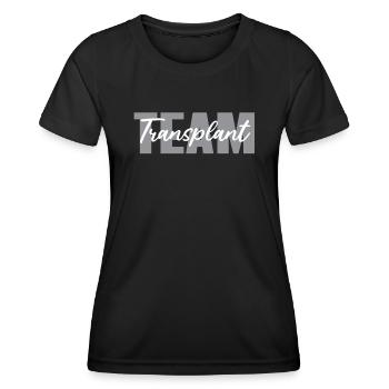 Transplantationsteam - Frauen Funktions-T-Shirt - Schwarz - Vorne - AI Model Female 172 light (172cm)