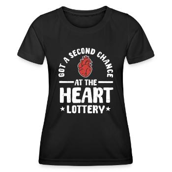 Heart Transplant Warrior Shirt - Women's Functional T-Shirt - black - Front - AI Model Female 172 light (172cm)