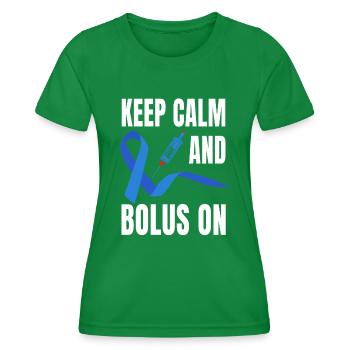 Diabetes Awareness Insulin Therapy - Women's Functional T-Shirt - kelly green - Front - AI Model Female 172 dark (172cm)