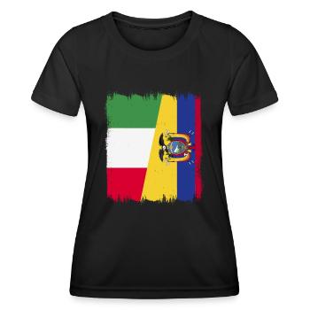 Ecuador Quito Guayaquil Ecuadorianische - Frauen Funktions-T-Shirt - Schwarz - Vorne - AI Model Female 172 light (172cm)