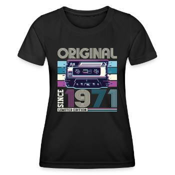 Original 1971 51st Birthday Gift Men - Women's Functional T-Shirt - black - Front - AI Model Female 172 light (172cm)