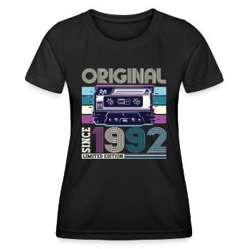 Original 1992 30th Birthday Gift Hommes - T-shirt sport Femme - noir - Devant - AI Model Female 172 light (172cm)