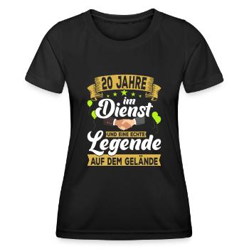 20 Jähriges Dienstjubiläum Firmenjubiläum Geschenk - Frauen Funktions-T-Shirt - Schwarz - Vorne - AI Model Female 172 light (172cm)