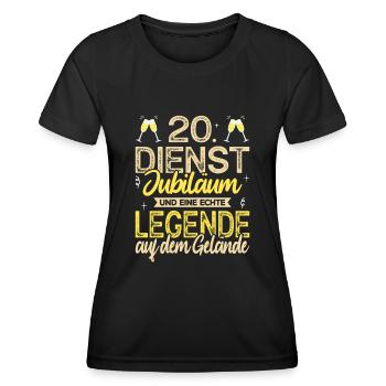 20 Jähriges Dienstjubiläum Firmenjubiläum Geschenk - Frauen Funktions-T-Shirt - Schwarz - Vorne - AI Model Female 172 light (172cm)