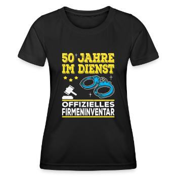 50th Anniversary Company Anniversary Gift - Women's Functional T-Shirt - black - Front - AI Model Female 172 light (172cm)