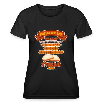 Home Stulle Allemagne De L'Est : La Fierté Des - T-shirt sport Femme - noir - Devant - AI Model Female 172 light (172cm)