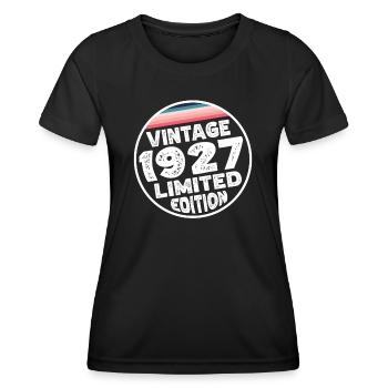 Édition limitée depuis 1927 Cadeau d’anniversaire - T-shirt sport Femme - noir - Devant - AI Model Female 172 light (172cm)