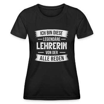 Lehrerin Klassenlehrerin Abschiedsgeschenk - Frauen Funktions-T-Shirt - Schwarz - Vorne - AI Model Female 172 light (172cm)