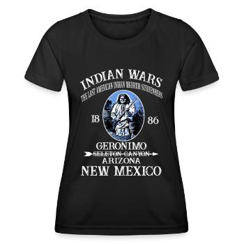 INDIAN WARS - T-shirt sport Femme - noir - Devant - AI Model Female 172 light (172cm)