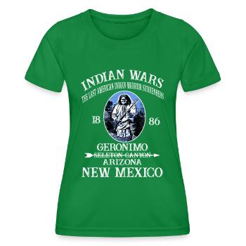 INDIAN WARS - T-shirt sport Femme - vert - Devant - AI Model Female 172 dark (172cm)