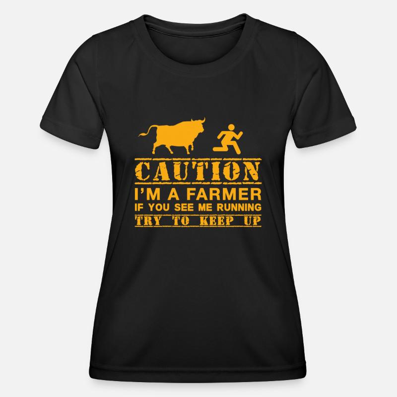 Original Gift For A Farmer Or Farmer - Women's Functional T-Shirt - black