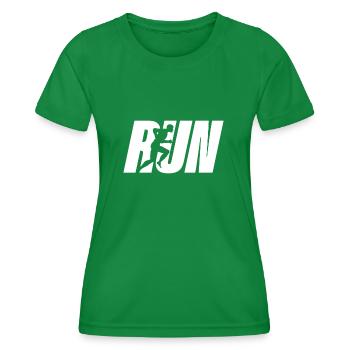 Run - Women's Functional T-Shirt - kelly green - Front - AI Model Female 172 dark (172cm)