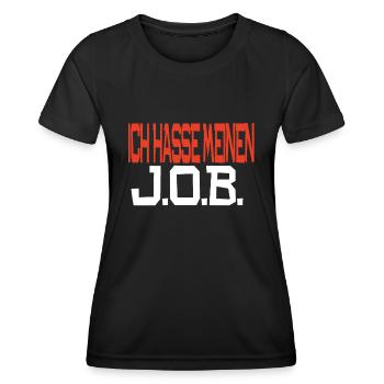 Ich hasse meinen Job - Frauen Funktions-T-Shirt - Schwarz - Vorne - AI Model Female 172 light (172cm)