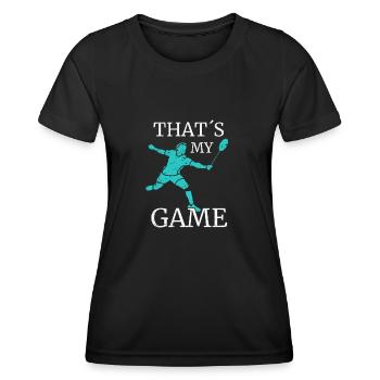 Badminton - Frauen Funktions-T-Shirt - Schwarz - Vorne - AI Model Female 172 light (172cm)