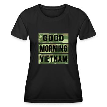Good Morning Vietnam - Women's Functional T-Shirt - black - Front - AI Model Female 172 light (172cm)