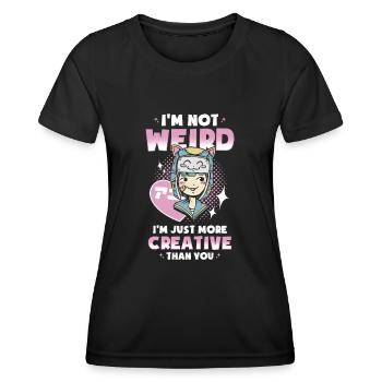 Manga Girl - Frauen Funktions-T-Shirt - Schwarz - Vorne - AI Model Female 172 light (172cm)