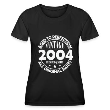 2004 Original vintage vintage retro birthday - Women's Functional T-Shirt - black - Front - AI Model Female 172 light (172cm)