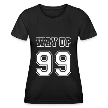 Way Up 99 Vintage Birthday Anniversary 1999 - Women's Functional T-Shirt - black - Front - AI Model Female 172 light (172cm)