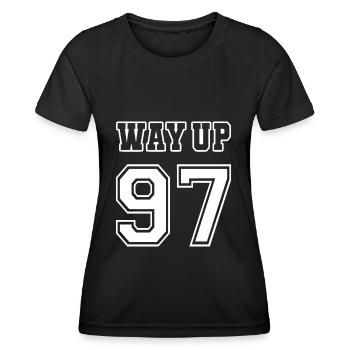 Way Up 97 Vintage Birthday Anniversary 1997 - Women's Functional T-Shirt - black - Front - AI Model Female 172 light (172cm)