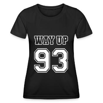 Way Up 93 Vintage 30th Birthday Anniversary 1993 - Women's Functional T-Shirt - black - Front - AI Model Female 172 light (172cm)