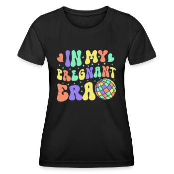 Schwangerschaft Schwanger Baby Familie Frauen - Frauen Funktions-T-Shirt - Schwarz - Vorne - AI Model Female 172 light (172cm)