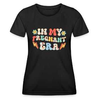 Schwangerschaft Schwanger Baby Familie Frauen - Frauen Funktions-T-Shirt - Schwarz - Vorne - AI Model Female 172 light (172cm)