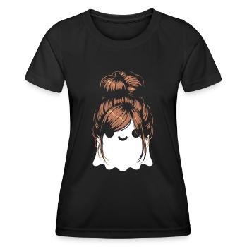 Halloween Geist Frauen Mädchen - Frauen Funktions-T-Shirt - Schwarz - Vorne - AI Model Female 172 light (172cm)
