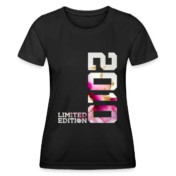 LIMITED EDITION 2010 16. GEBURTSTAG - Frauen Funktions-T-Shirt - Schwarz - Vorne - AI Model Female 172 light (172cm)