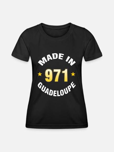 Guadeloupe - T-shirt sport Femme - noir