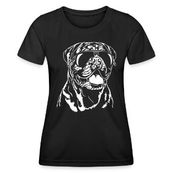 DOGUE DE BORDEAUX cool - T-shirt sport Femme - noir - Devant - AI Model Female 172 light (172cm)